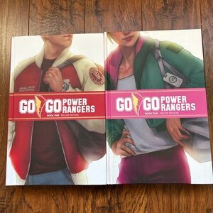 Go Go Power Rangers Deluxe Edition Hardcover Books 1 & 2 BOOM! Studios Oversized